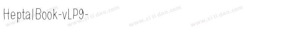 HeptalBook-vLP9字体转换