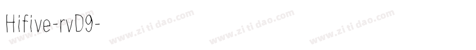 Hifive-rvD9字体转换