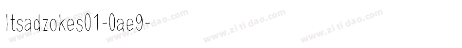 Itsadzokes01-0ae9字体转换