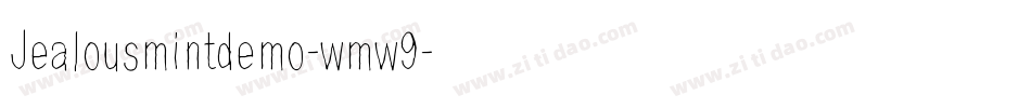 Jealousmintdemo-wmw9字体转换