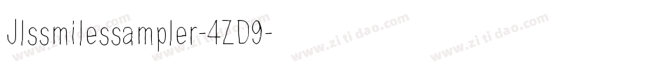Jlssmilessampler-4ZD9字体转换