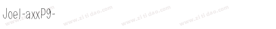 Joel-axxP9字体转换