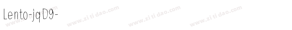 Lento-jqD9字体转换