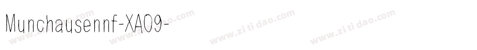 Munchausennf-XAO9字体转换