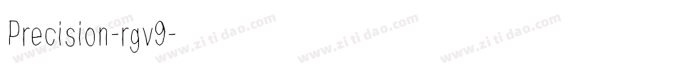 Precision-rgv9字体转换