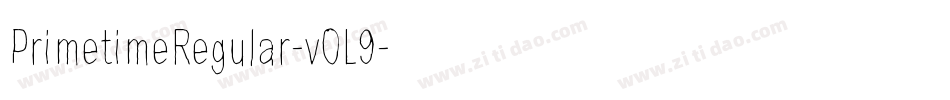 PrimetimeRegular-vOL9字体转换