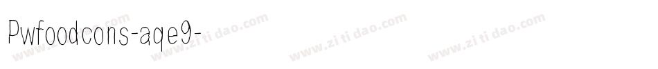Pwfoodcons-aqe9字体转换