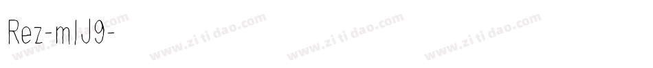 Rez-mlJ9字体转换