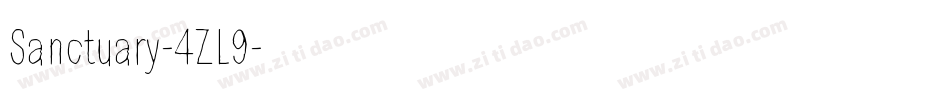 Sanctuary-4ZL9字体转换