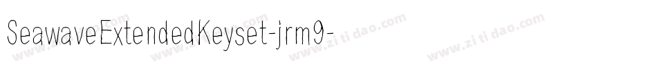 SeawaveExtendedKeyset-jrm9字体转换