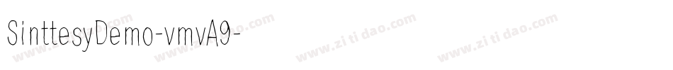 SinttesyDemo-vmvA9字体转换