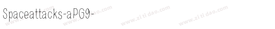 Spaceattacks-aPG9字体转换