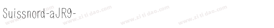 Suissnord-aJR9字体转换