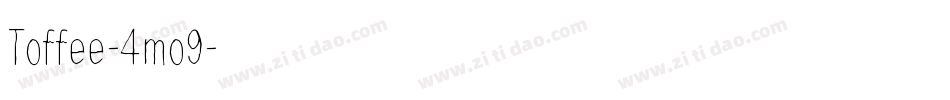 Toffee-4mo9字体转换
