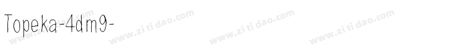 Topeka-4dm9字体转换