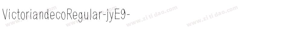 VictoriandecoRegular-jyE9字体转换