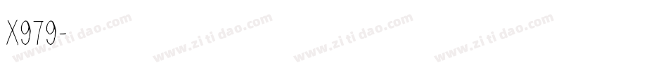 X979字体转换