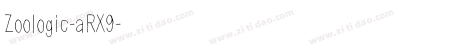 Zoologic-aRX9字体转换