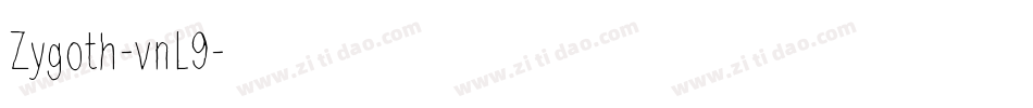 Zygoth-vnL9字体转换