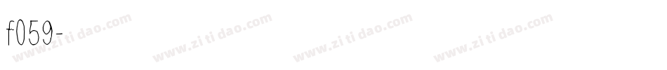 f059字体转换