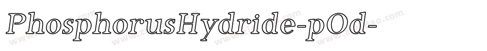 PhosphorusHydride-pOd字体转换