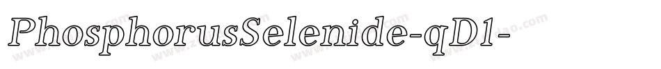 PhosphorusSelenide-qD1字体转换