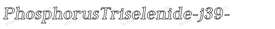 PhosphorusTriselenide-j39字体转换