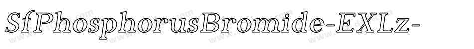 SfPhosphorusBromide-EXLz字体转换