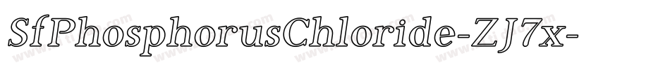 SfPhosphorusChloride-ZJ7x字体转换