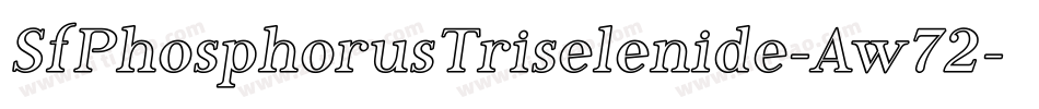 SfPhosphorusTriselenide-Aw72字体转换