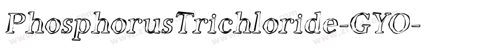 PhosphorusTrichloride-GYO字体转换