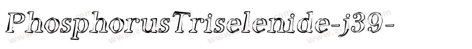 PhosphorusTriselenide-j39字体转换