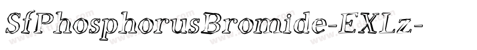 SfPhosphorusBromide-EXLz字体转换