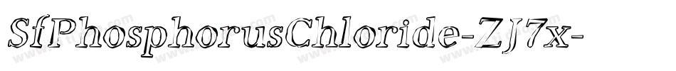 SfPhosphorusChloride-ZJ7x字体转换