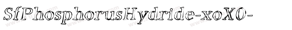 SfPhosphorusHydride-xoX0字体转换
