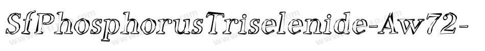 SfPhosphorusTriselenide-Aw72字体转换
