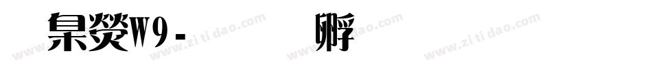 華康W9字体转换