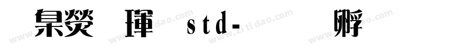 華康儷黑std字体转换