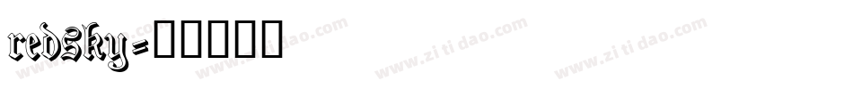 redsky字体转换