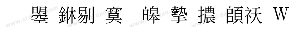 文鼎中特標準宋體转换器字体转换