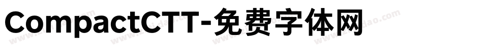 CompactCTT字体转换