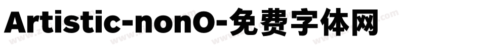 Artistic-nonO字体转换
