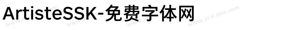ArtisteSSK字体转换