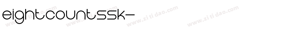 EightCountSSK字体转换