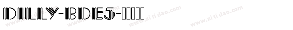 Dilly-Bde5字体转换