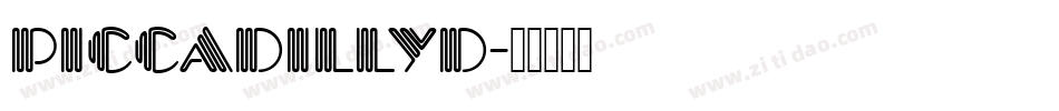 PiccadillyD字体转换