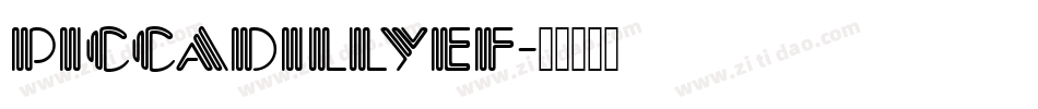 PiccadillyEF字体转换