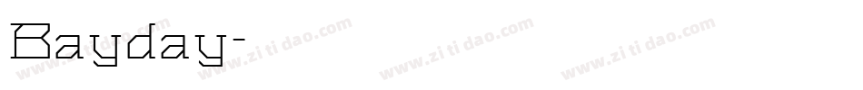 Bayday字体转换