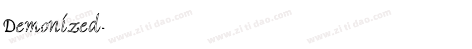 Demonized字体转换