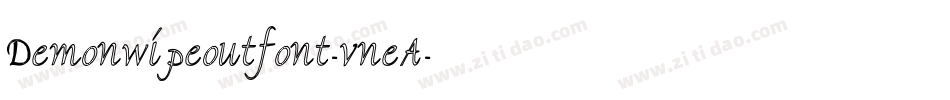 Demonwipeoutfont-vneA字体转换